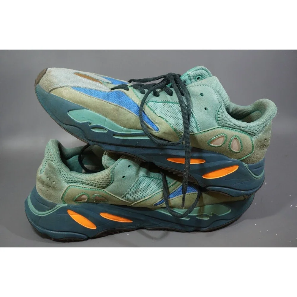 Adidas Yeezy Boost 700 Faded Azure Teal Orange GZ2002 Size 11.5 Used Wave Runner